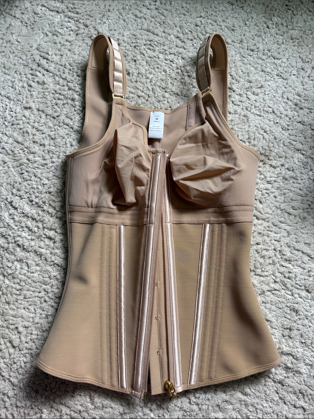 M SHAPSHE Tan Corset NWT
